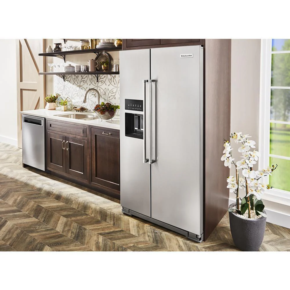 Kitchenaid KRSC700HPS 19.9 cu ft. Counter-Depth Side-by-Side Refrigerator with Exterior Ice and Water and PrintShield™ finish - Image 11