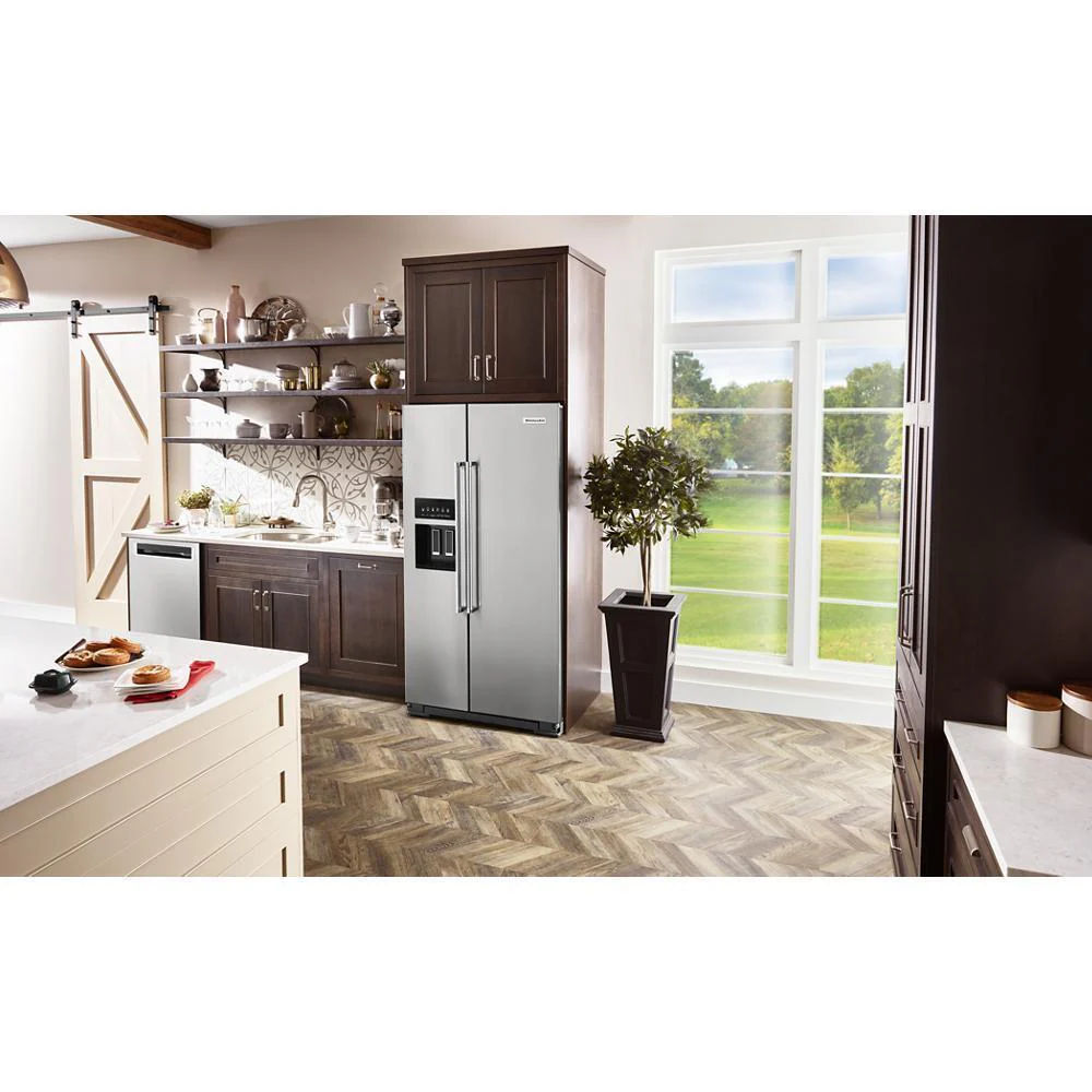 Kitchenaid KRSC700HPS 19.9 cu ft. Counter-Depth Side-by-Side Refrigerator with Exterior Ice and Water and PrintShield™ finish - Image 12