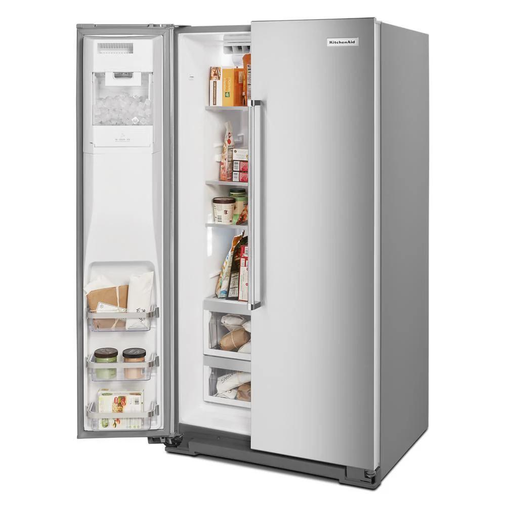 Kitchenaid KRSC700HPS 19.9 cu ft. Counter-Depth Side-by-Side Refrigerator with Exterior Ice and Water and PrintShield™ finish - Image 8