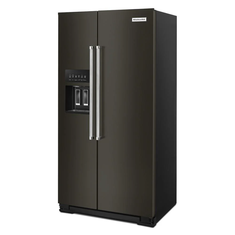 Kitchenaid KRSC703HBS 22.6 cu ft. Counter-Depth Side-by-Side Refrigerator with Exterior Ice and Water and PrintShield™ finish - Image 4