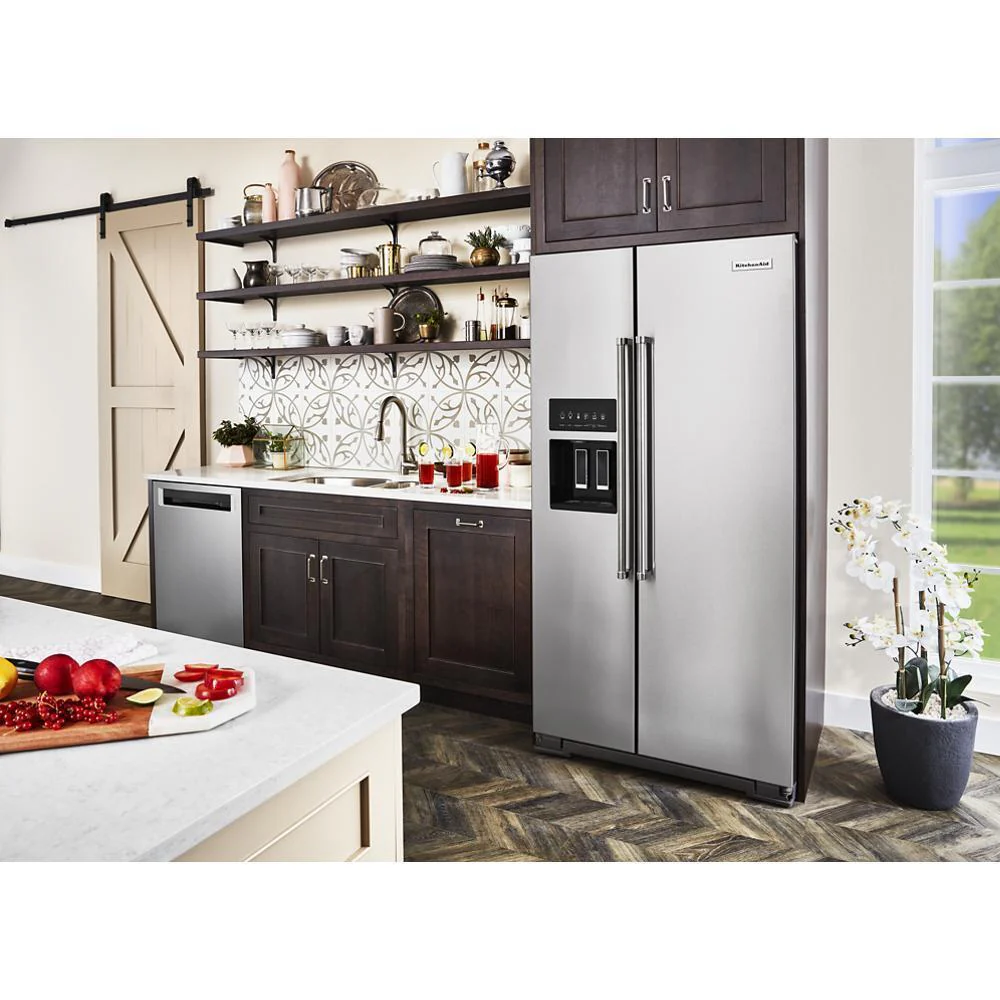 Kitchenaid KRSC703HPS 22.6 cu ft. Counter-Depth Side-by-Side Refrigerator with Exterior Ice and Water and PrintShield™ finish - Image 13