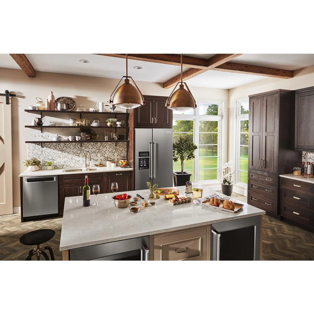 Kitchenaid KRSC703HPS 22.6 cu ft. Counter-Depth Side-by-Side Refrigerator with Exterior Ice and Water and PrintShield™ finish - Image 14