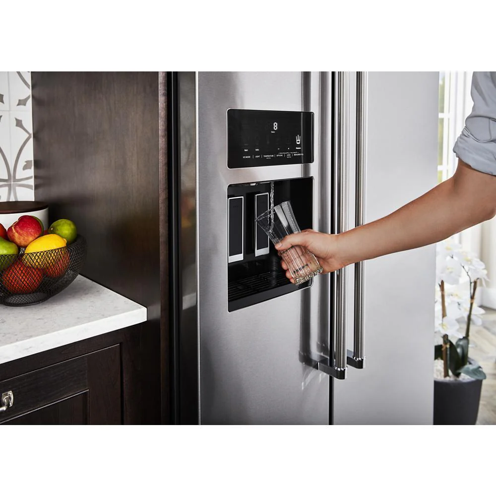 Kitchenaid KRSC703HPS 22.6 cu ft. Counter-Depth Side-by-Side Refrigerator with Exterior Ice and Water and PrintShield™ finish - Image 15