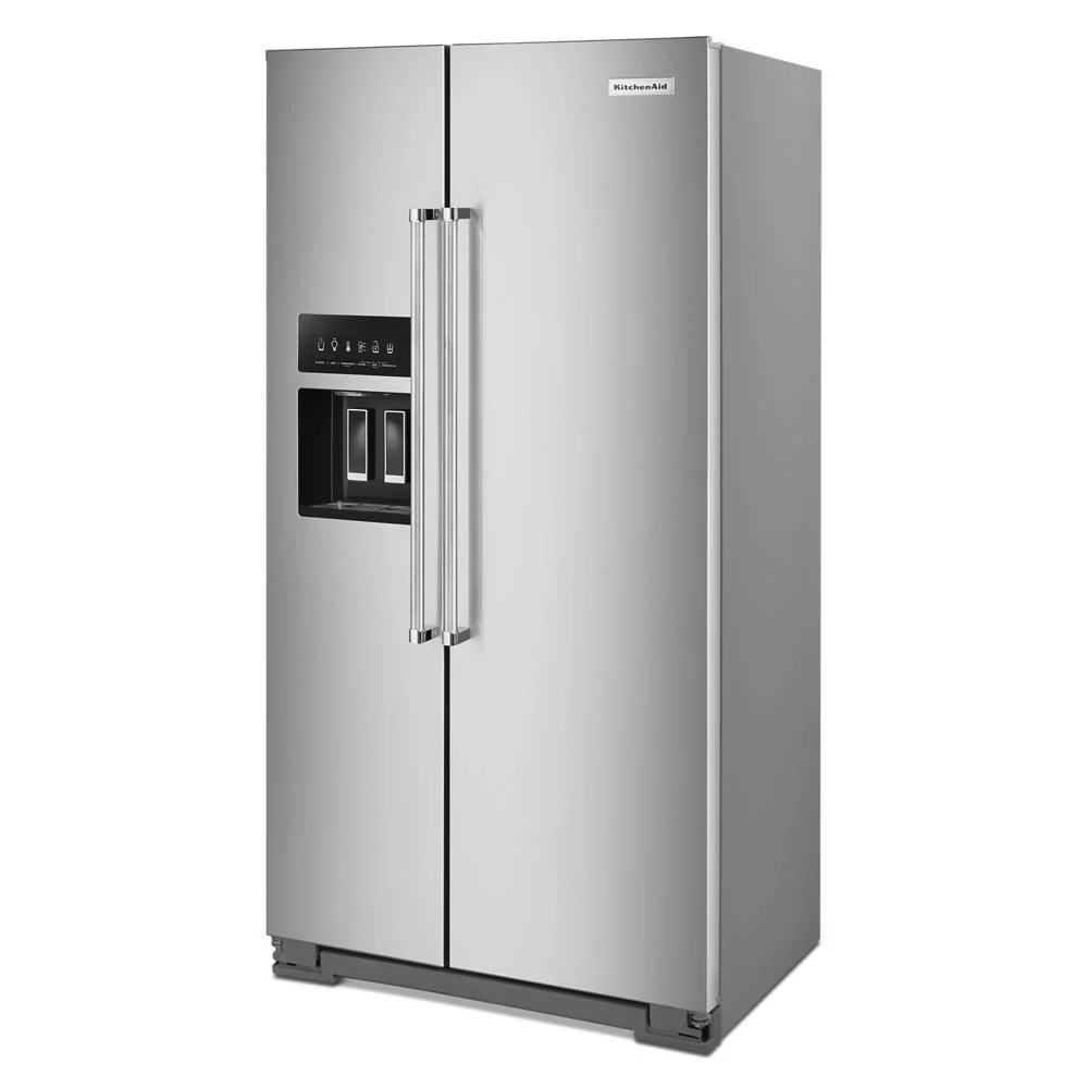 Kitchenaid KRSC703HPS 22.6 cu ft. Counter-Depth Side-by-Side Refrigerator with Exterior Ice and Water and PrintShield™ finish - Image 4