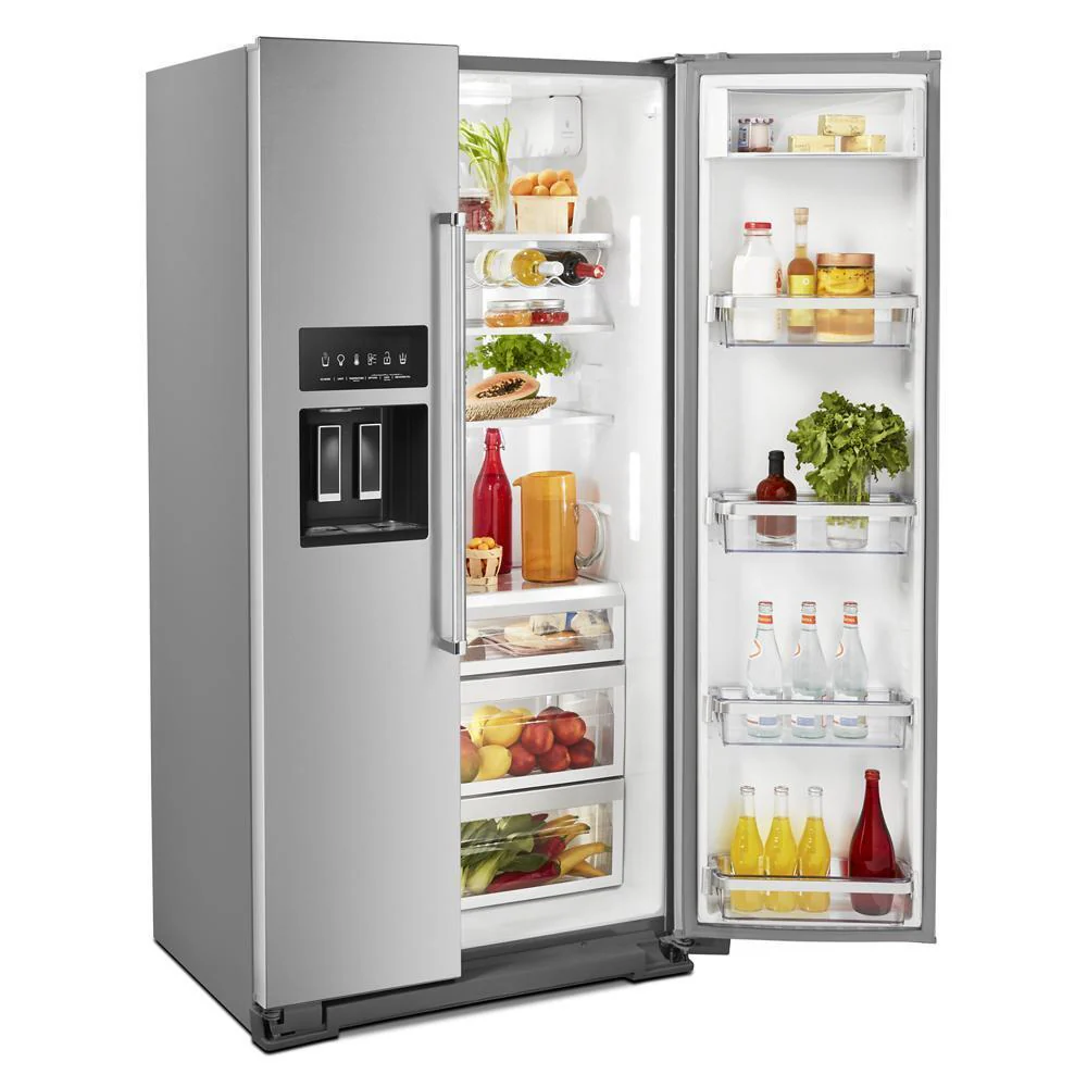 Kitchenaid KRSC703HPS 22.6 cu ft. Counter-Depth Side-by-Side Refrigerator with Exterior Ice and Water and PrintShield™ finish - Image 8