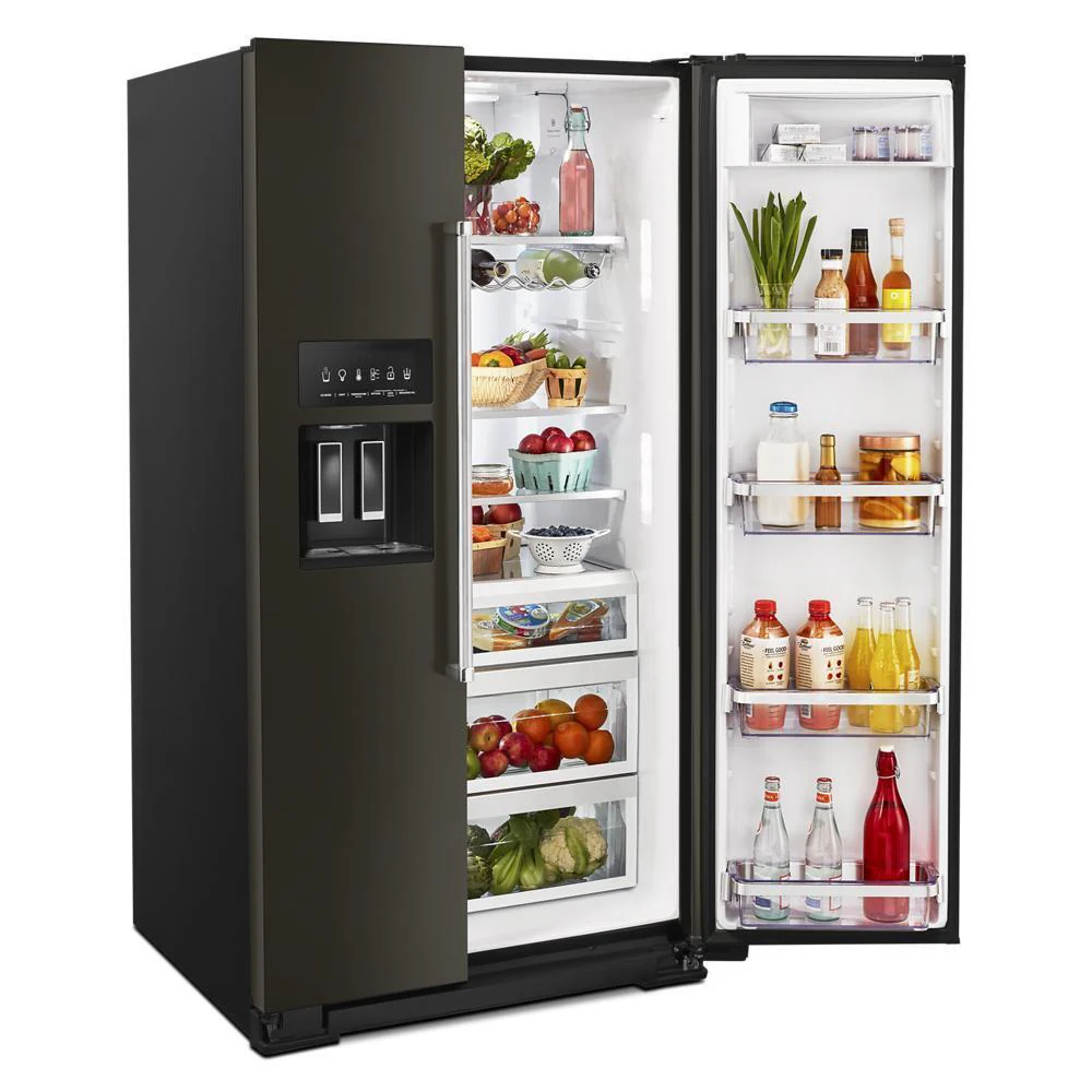 Kitchenaid KRSF705HBS 24.8 cu ft. Side-by-Side Refrigerator with Exterior Ice and Water and PrintShield™ Finish - Image 11