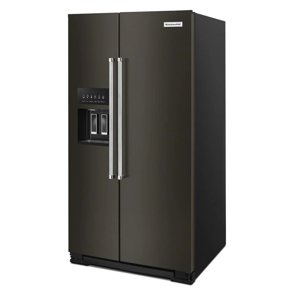 Kitchenaid KRSF705HBS 24.8 cu ft. Side-by-Side Refrigerator with Exterior Ice and Water and PrintShield™ Finish - Image 3