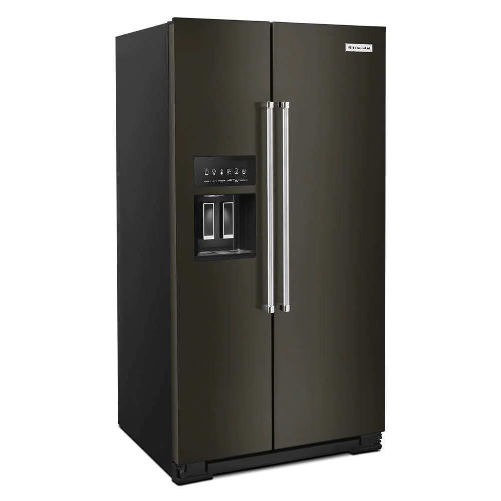 Kitchenaid KRSF705HBS 24.8 cu ft. Side-by-Side Refrigerator with Exterior Ice and Water and PrintShield™ Finish - Image 4