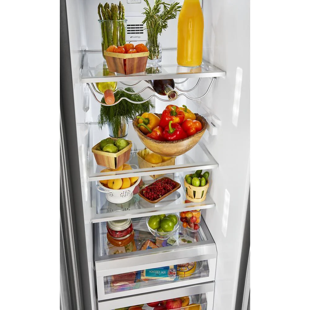Kitchenaid KRSF705HPS 24.8 cu ft. Side-by-Side Refrigerator with Exterior Ice and Water and PrintShield™ finish - Image 12