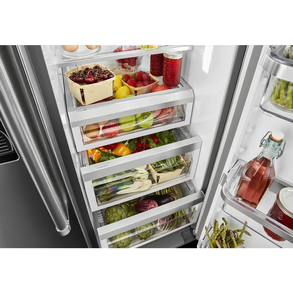 Kitchenaid KRSF705HPS 24.8 cu ft. Side-by-Side Refrigerator with Exterior Ice and Water and PrintShield™ finish - Image 13