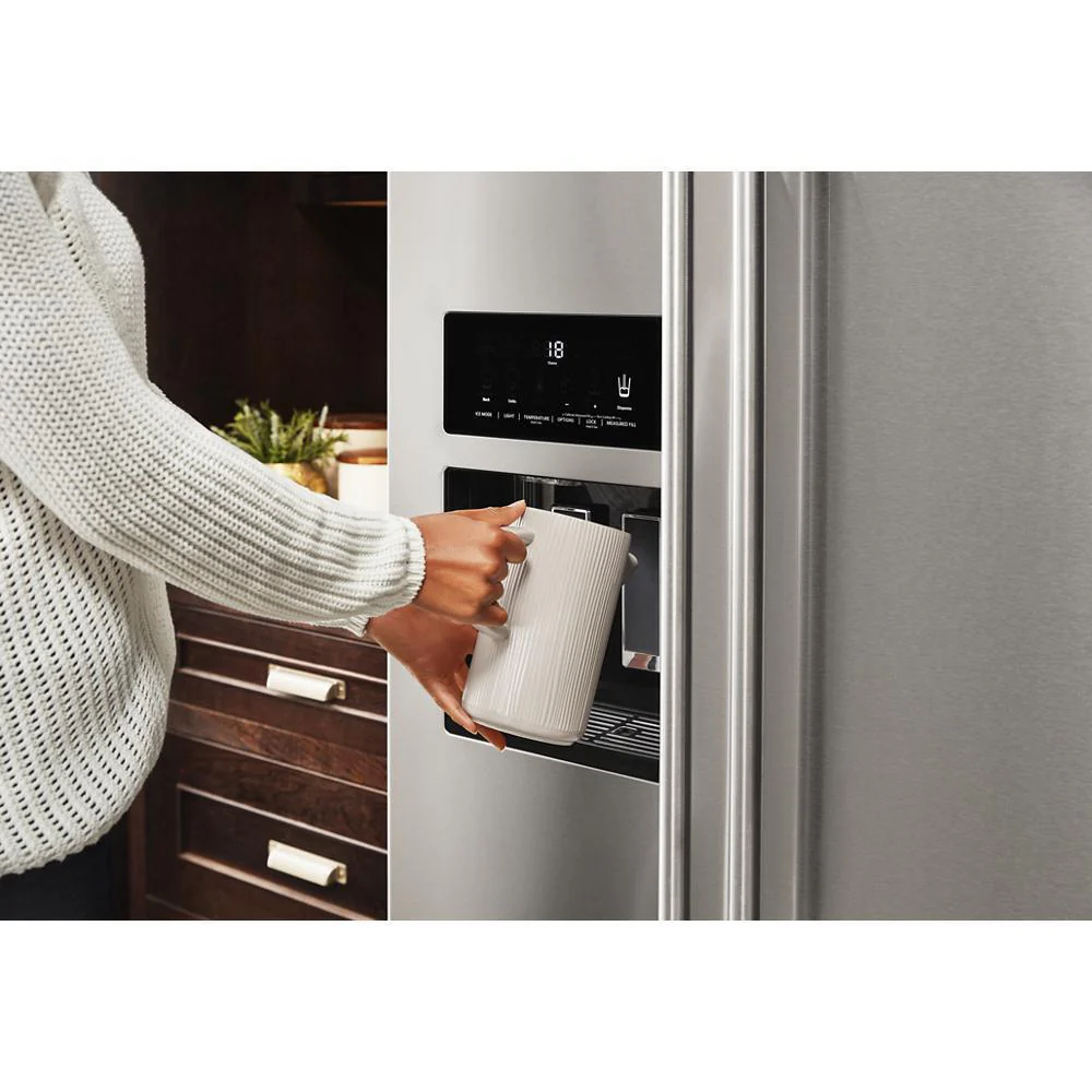 Kitchenaid KRSF705HPS 24.8 cu ft. Side-by-Side Refrigerator with Exterior Ice and Water and PrintShield™ finish - Image 15