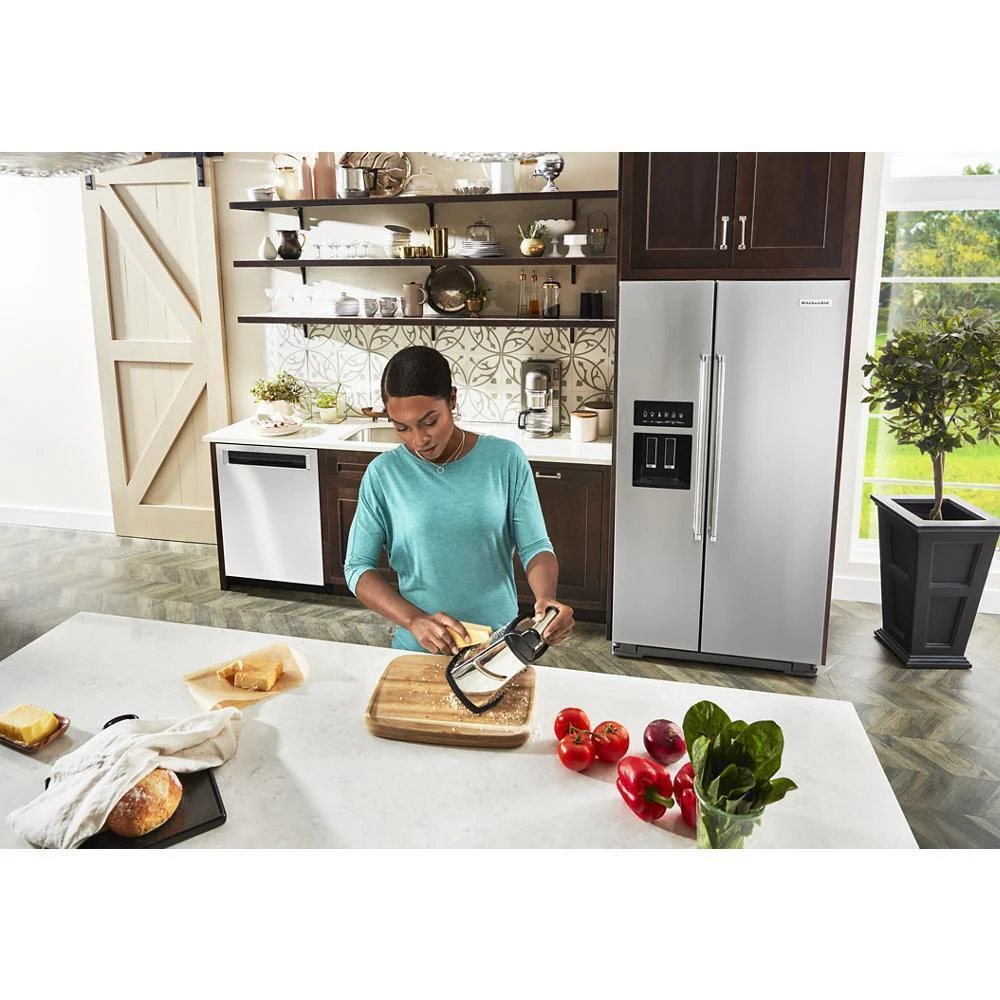Kitchenaid KRSF705HPS 24.8 cu ft. Side-by-Side Refrigerator with Exterior Ice and Water and PrintShield™ finish - Image 16