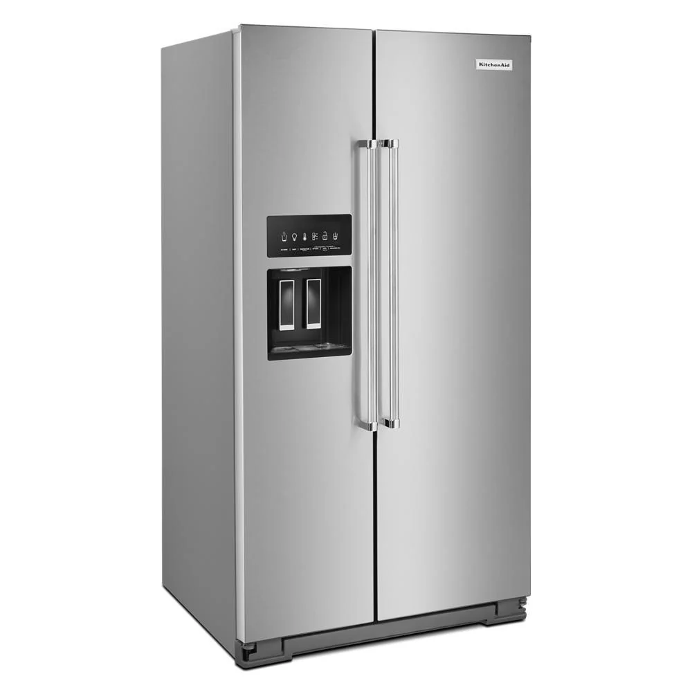 Kitchenaid KRSF705HPS 24.8 cu ft. Side-by-Side Refrigerator with Exterior Ice and Water and PrintShield™ finish - Image 4
