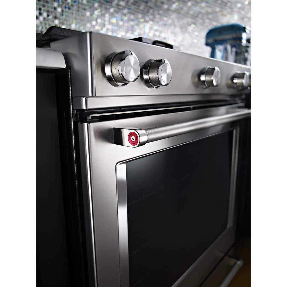 Kitchenaid KSDB900ESS 30-Inch 5-Burner Dual Fuel Convection Slide-In Range with Baking Drawer - Image 18
