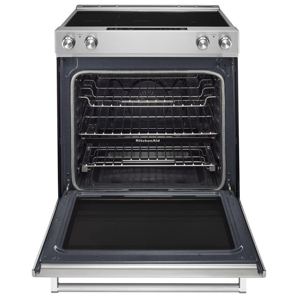 Kitchenaid KSEB900ESS 30-Inch 5-Element Electric Convection Slide-In Range with Baking Drawer - Image 4
