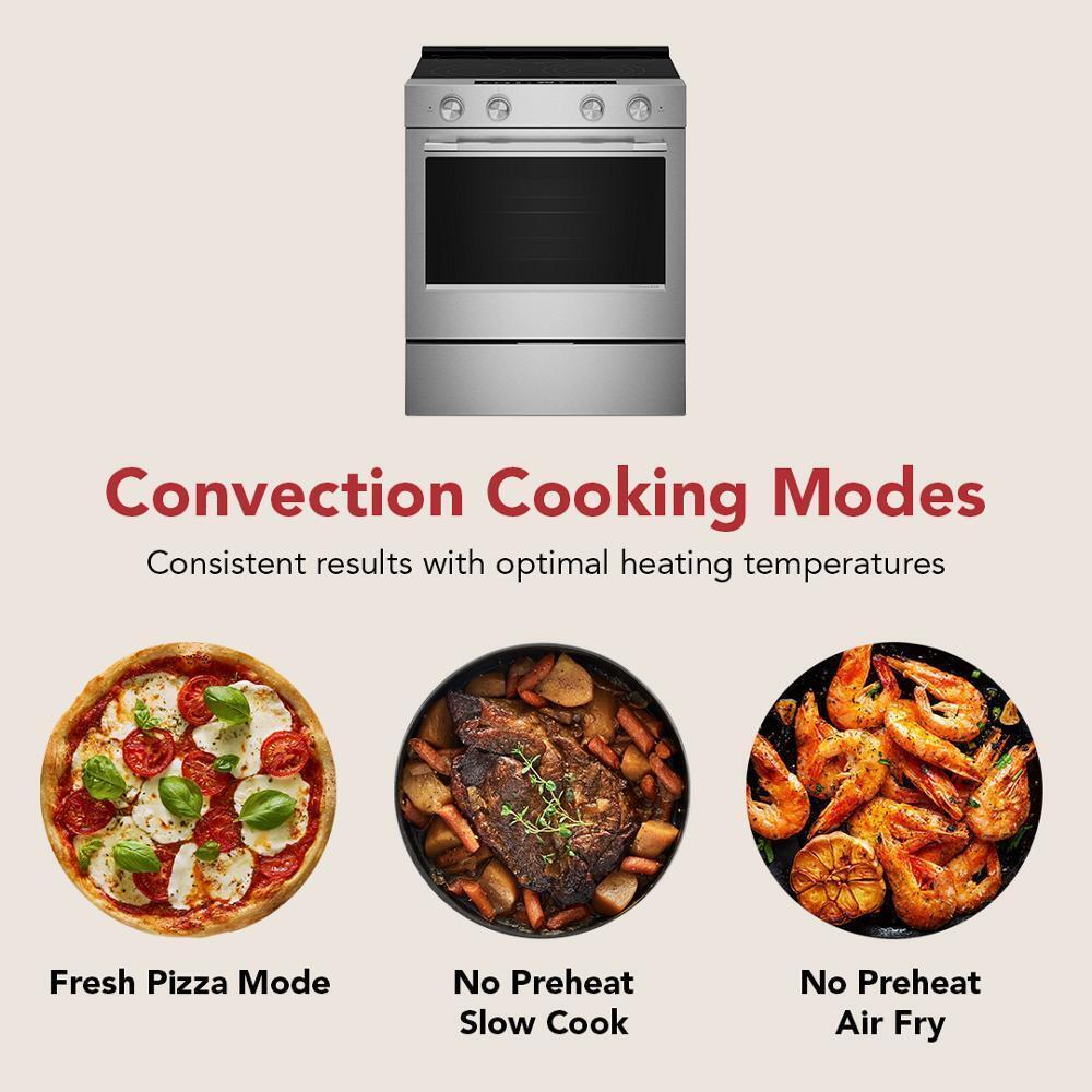Kitchenaid KSES330SPS 5.3 Cu. Ft. Smart Slide-in Electric Range with Convection Cooking Modes - Image 10