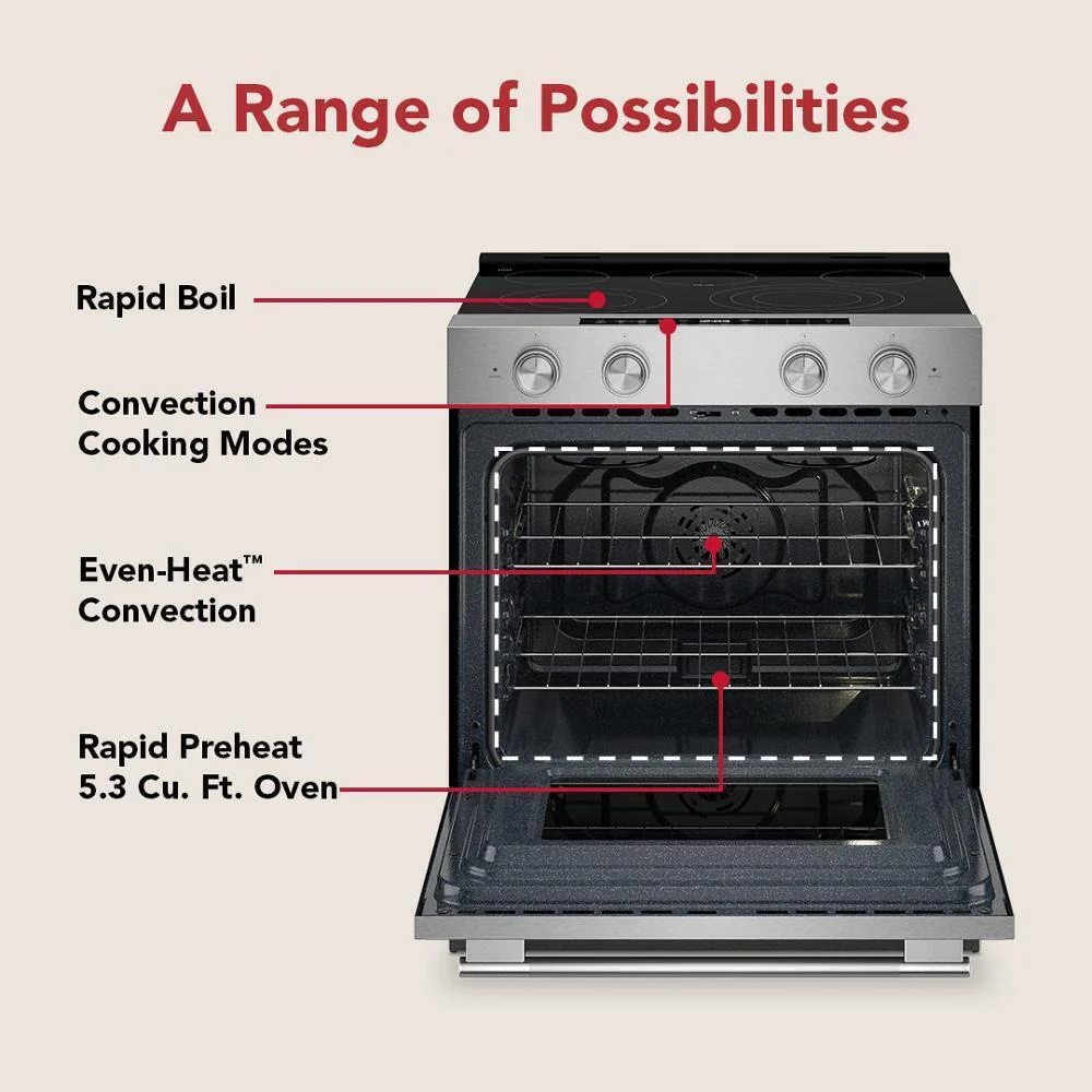 Kitchenaid KSES330SPS 5.3 Cu. Ft. Smart Slide-in Electric Range with Convection Cooking Modes - Image 19