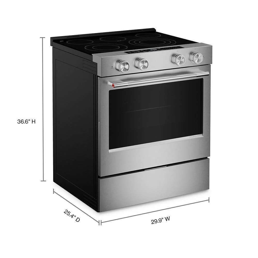 Kitchenaid KSES330SPS 5.3 Cu. Ft. Smart Slide-in Electric Range with Convection Cooking Modes - Image 6