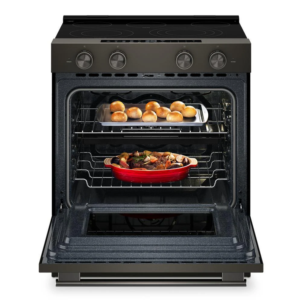 Kitchenaid KSES530SBE 5.3 Cu. Ft. Smart Slide-in Electric Range with Two Even-Heat™ Hyper Elements and Convection Cooking Modes - Image 12