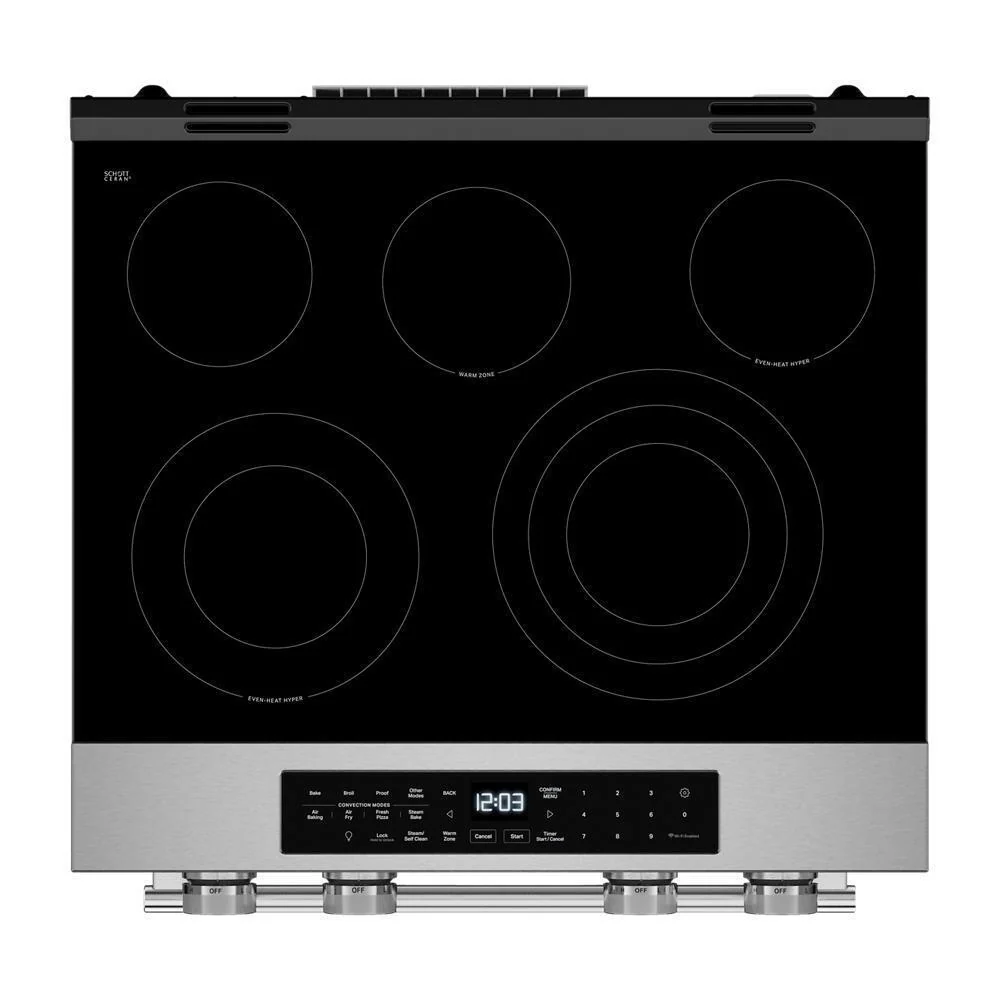 Kitchenaid KSES530SPS 5.3 Cu. Ft. Smart Slide-in Electric Range with Two Even-Heat™ Hyper Elements and Convection Cooking Modes - Image 9