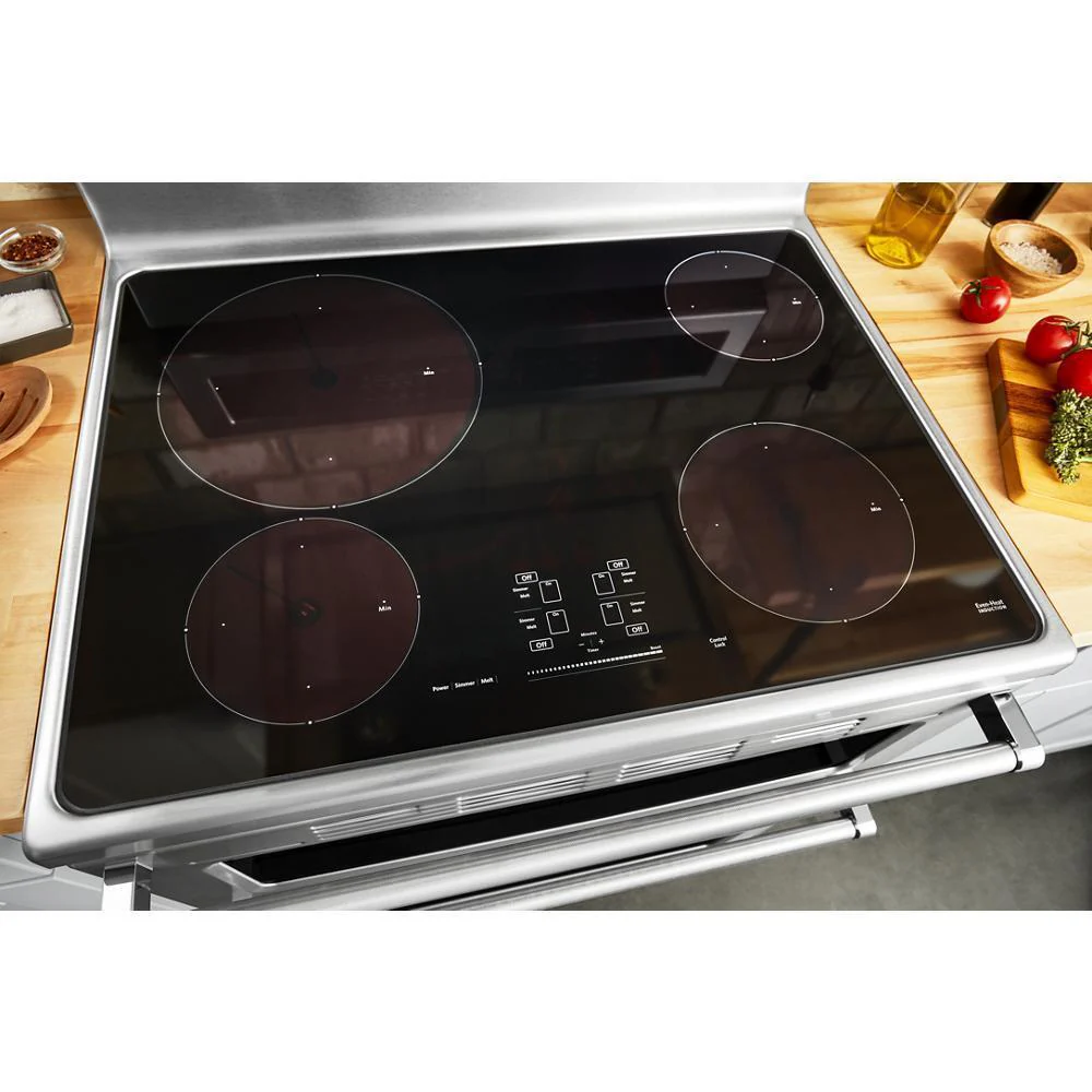 Kitchenaid KSGB900ESS 30-Inch 5 Burner Gas Convection Slide-In Range with Baking Drawer - Image 36
