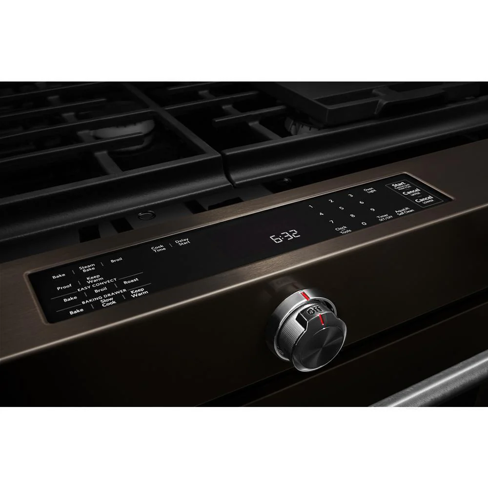 Kitchenaid KSGG700EBS 30-Inch 5-Burner Gas Slide-In Convection Range - Image 10