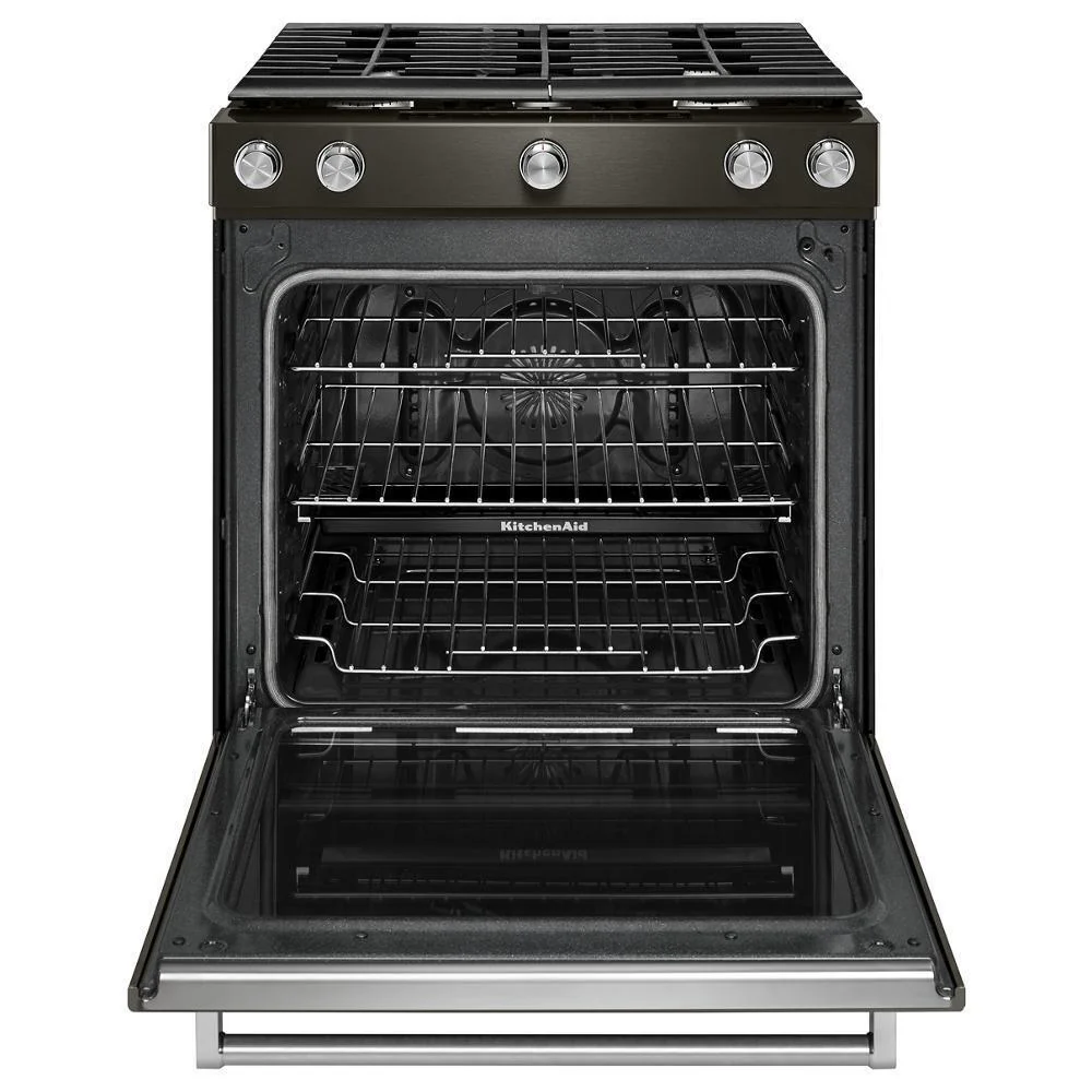 Kitchenaid KSGG700EBS 30-Inch 5-Burner Gas Slide-In Convection Range - Image 13