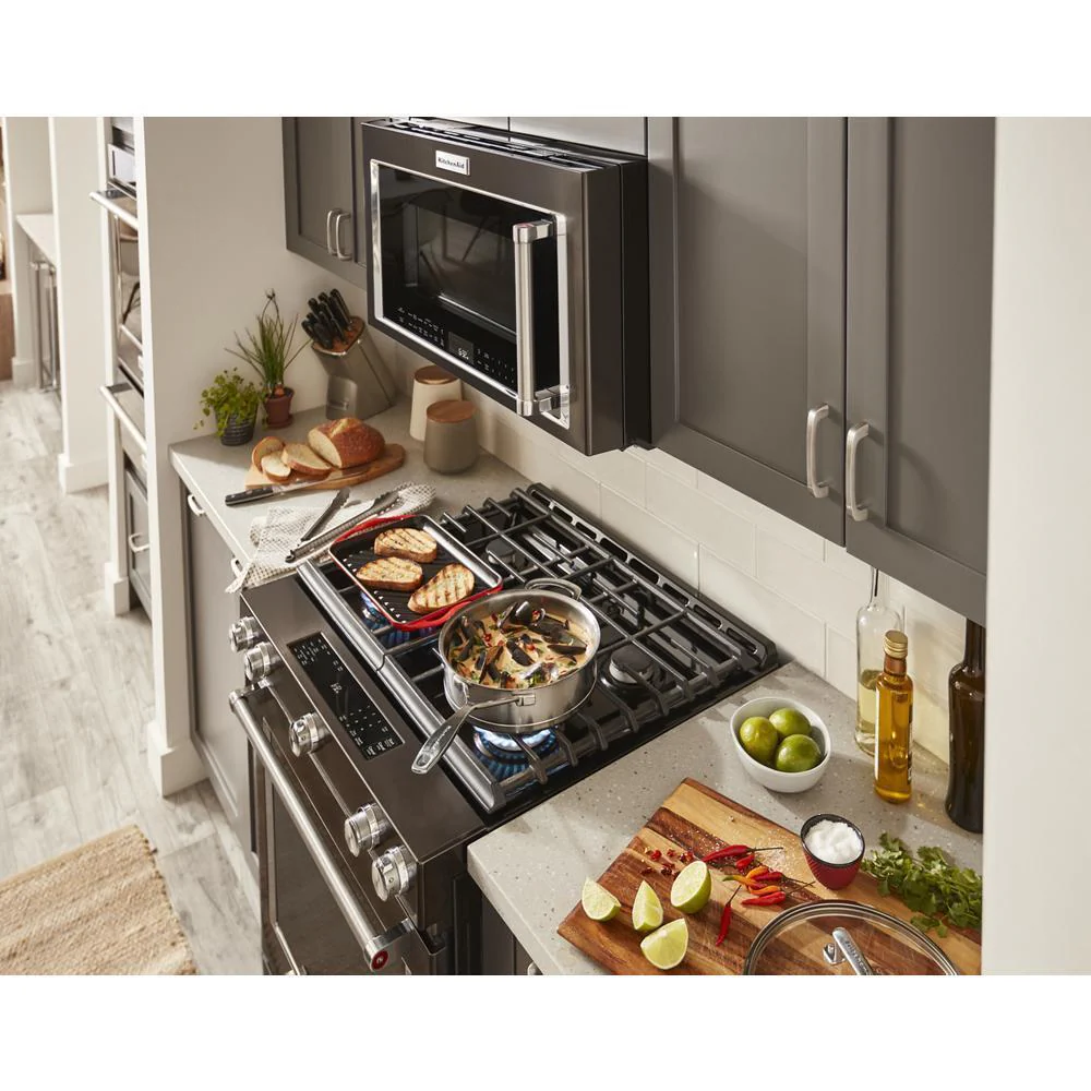 Kitchenaid KSGG700EBS 30-Inch 5-Burner Gas Slide-In Convection Range - Image 25