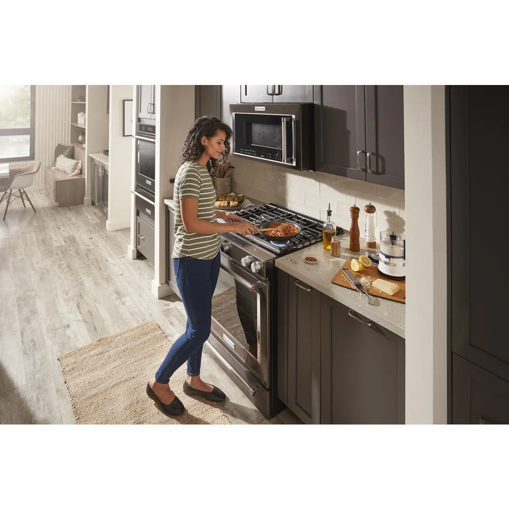 Kitchenaid KSGG700EBS 30-Inch 5-Burner Gas Slide-In Convection Range - Image 32