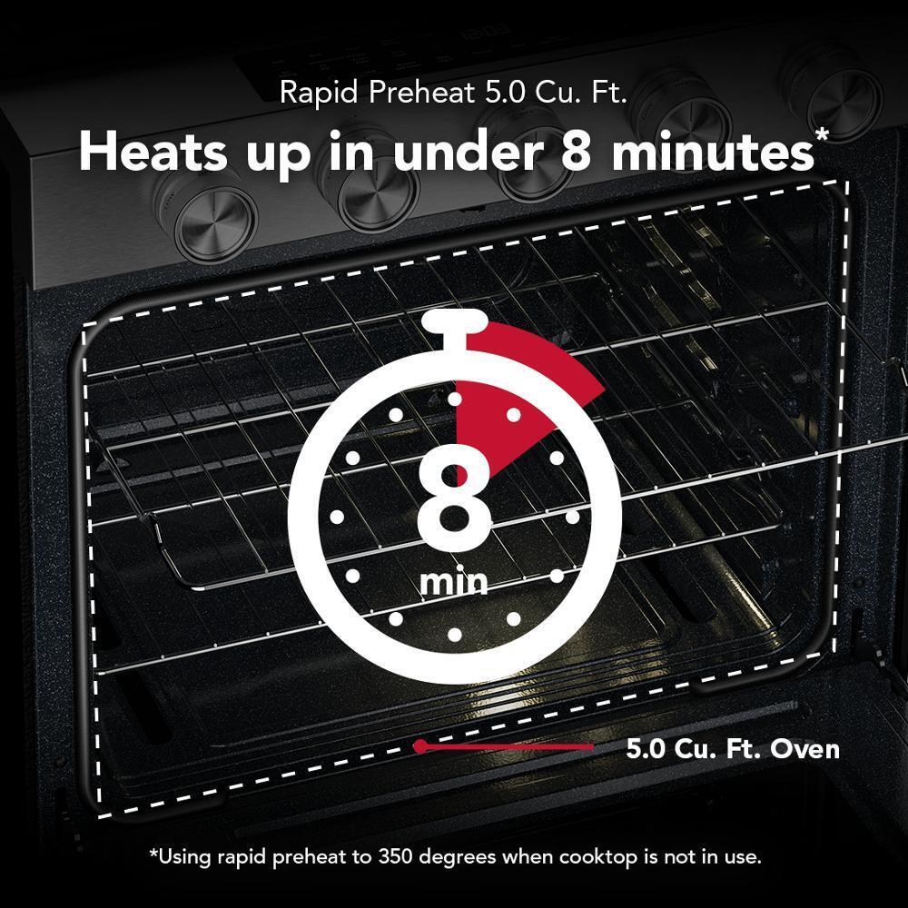 Kitchenaid KSGS330SPS 5.0 Cu. Ft. Smart Slide-in Gas Range with Convection Cooking Modes - Image 9