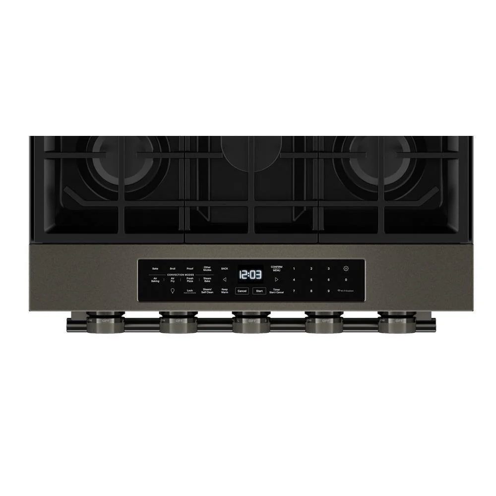 Kitchenaid KSGS530SBE 5.0 Cu. Ft. Smart Slide-in Gas Range with Convection Cooking Modes and 2-in-1 Burner - Image 8