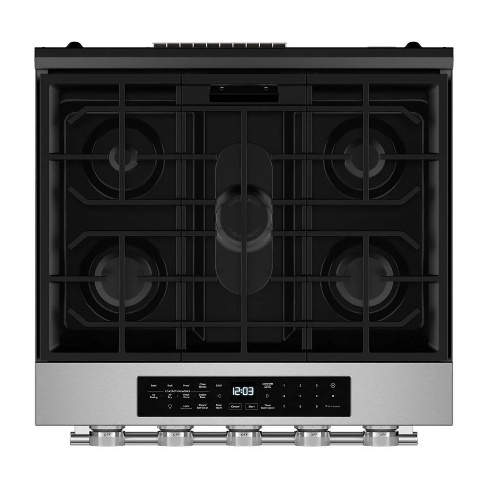 Kitchenaid KSGS530SPS 5.0 Cu. Ft. Smart Slide-in Gas Range with Convection Cooking Modes and 2-in-1 Burner - Image 4