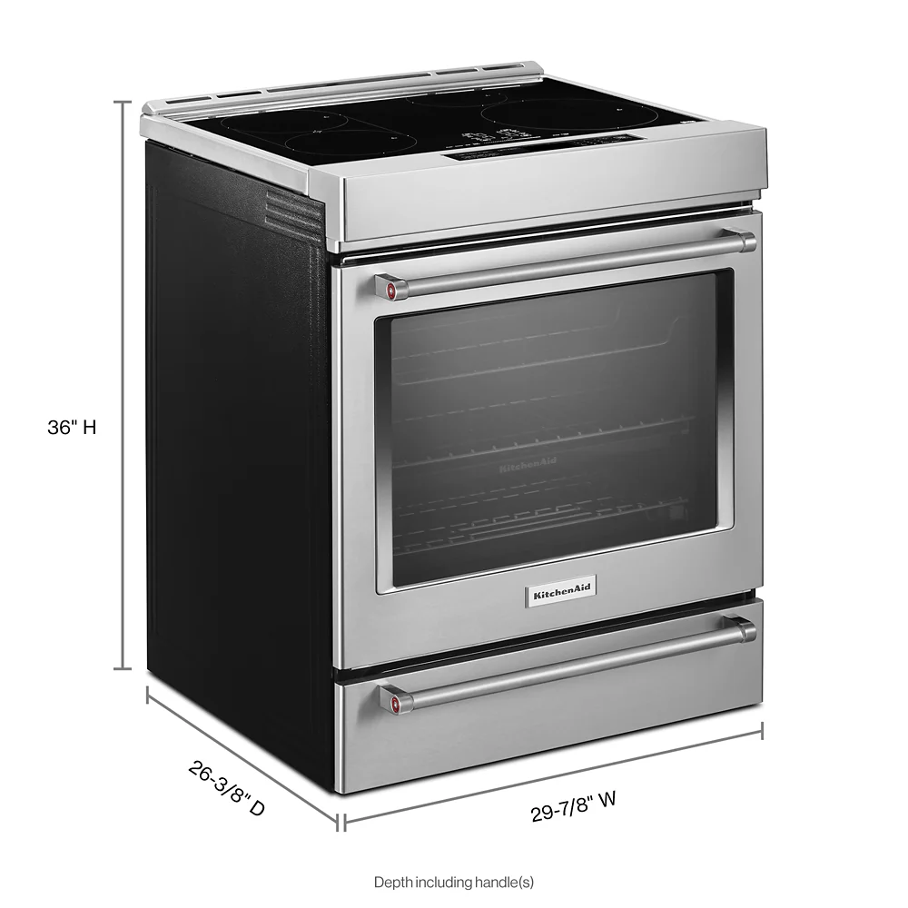 Kitchenaid KSIS730PSS 30-Inch 4-Element Induction Slide-In Convection Range with Air Fry - Image 14