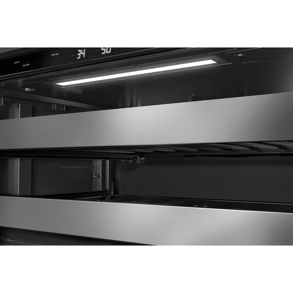 Kitchenaid KUBL524SSB 24" Beverage Center with Glass Door and Metal-Front Racks - Image 3