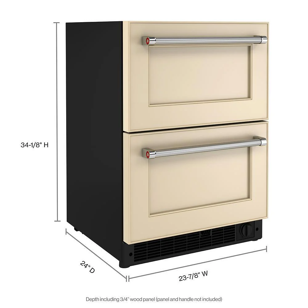Kitchenaid KUDF204KPA 24" Panel-Ready Undercounter Double-Drawer Refrigerator/Freezer - Image 5
