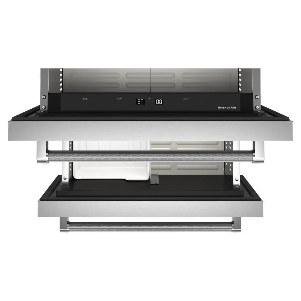 Kitchenaid KUDF204KSB 24" Stainless Steel Undercounter Double-Drawer Refrigerator/Freezer - Image 7