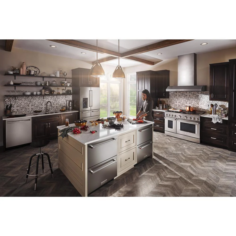Kitchenaid KUDR204KSB 24" Stainless Steel Undercounter Double-Drawer Refrigerator - Image 10
