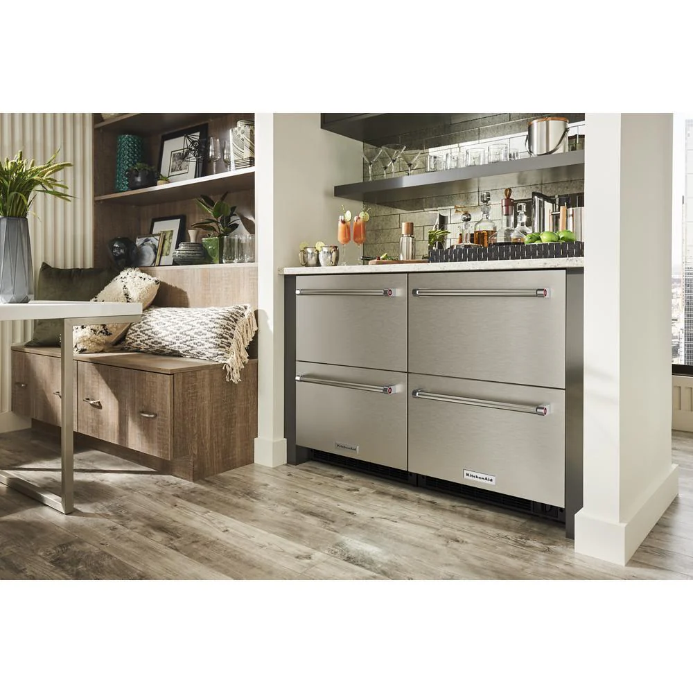 Kitchenaid KUDR204KSB 24" Stainless Steel Undercounter Double-Drawer Refrigerator - Image 11