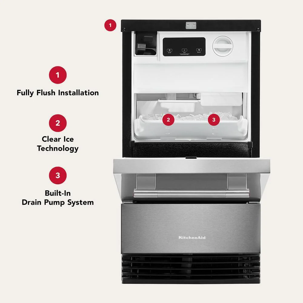 Kitchenaid KUID518SBE 18'' Automatic Ice Maker - Image 17
