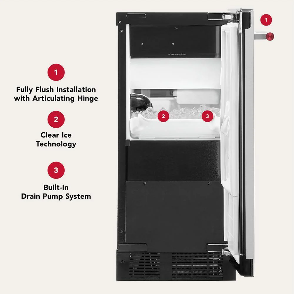Kitchenaid KUIX515SBE 15'' Automatic Ice Maker - Image 20