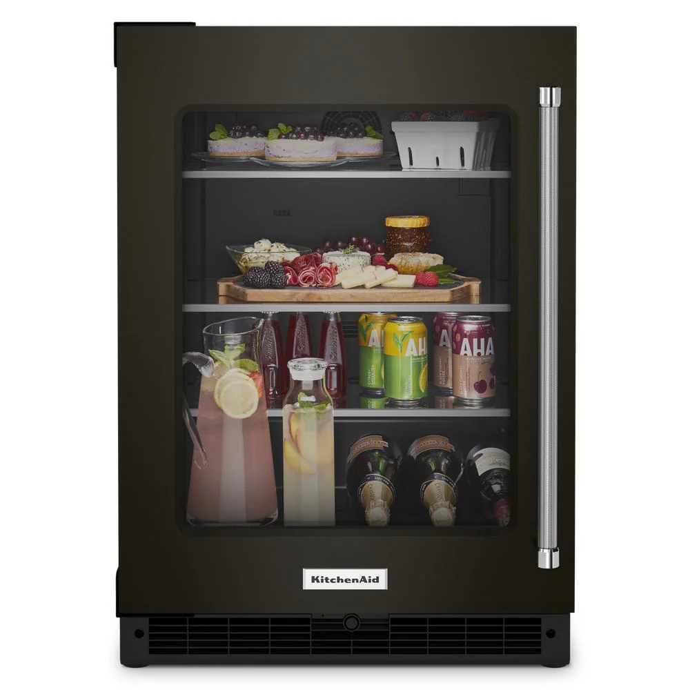 Kitchenaid KURL314KBS 24" Undercounter Refrigerator with Glass Door and Shelves with Metallic Accentsand with PrintShield™ Finish - Image 2