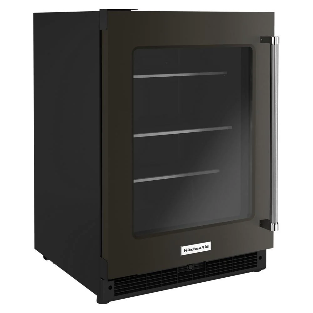 Kitchenaid KURL314KBS 24" Undercounter Refrigerator with Glass Door and Shelves with Metallic Accentsand with PrintShield™ Finish - Image 3