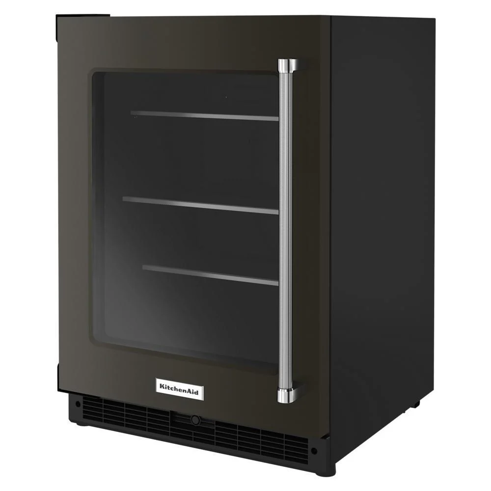Kitchenaid KURL314KBS 24" Undercounter Refrigerator with Glass Door and Shelves with Metallic Accentsand with PrintShield™ Finish - Image 4