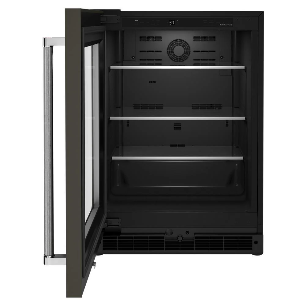 Kitchenaid KURL314KBS 24" Undercounter Refrigerator with Glass Door and Shelves with Metallic Accentsand with PrintShield™ Finish - Image 7