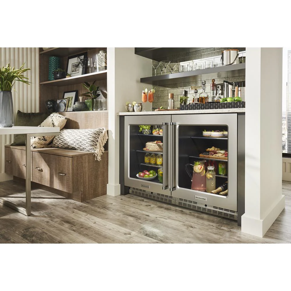 Kitchenaid KURL314KSS 24" Undercounter Refrigerator with Glass Door and Shelves with Metallic Accents - Image 10