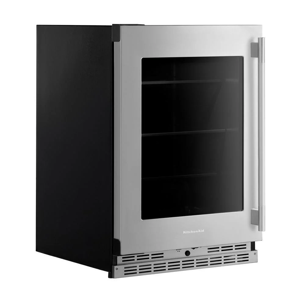 Kitchenaid KURL524SPS 24" Undercounter Refrigerator with Glass Door and Shelves with Metallic Accents - Image 4