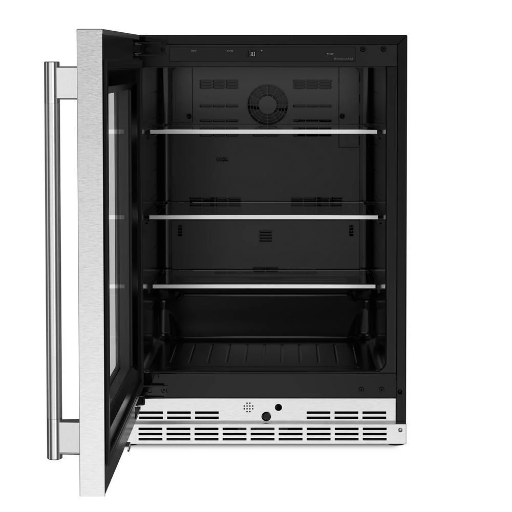 Kitchenaid KURL524SPS 24" Undercounter Refrigerator with Glass Door and Shelves with Metallic Accents - Image 7