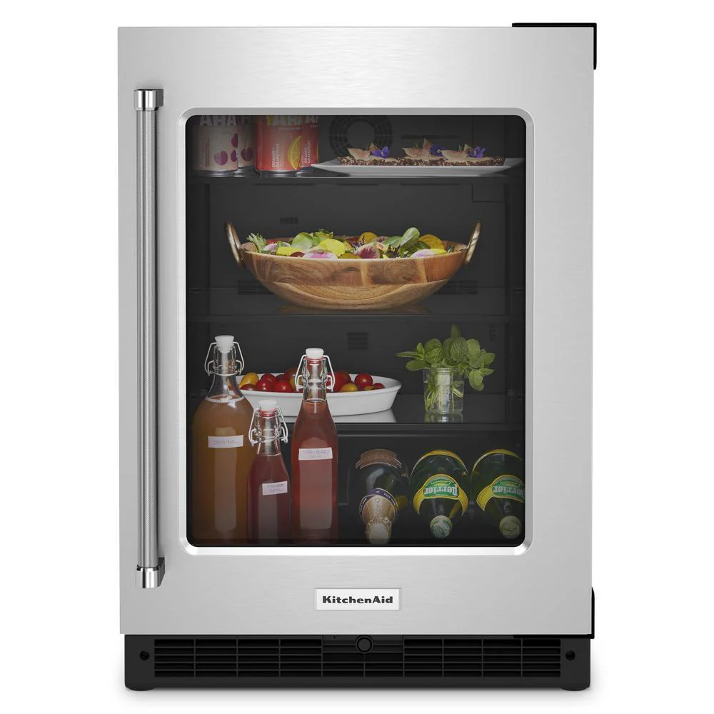 Kitchenaid KURR214KSB 24" Undercounter Refrigerator with Glass Door - Image 2