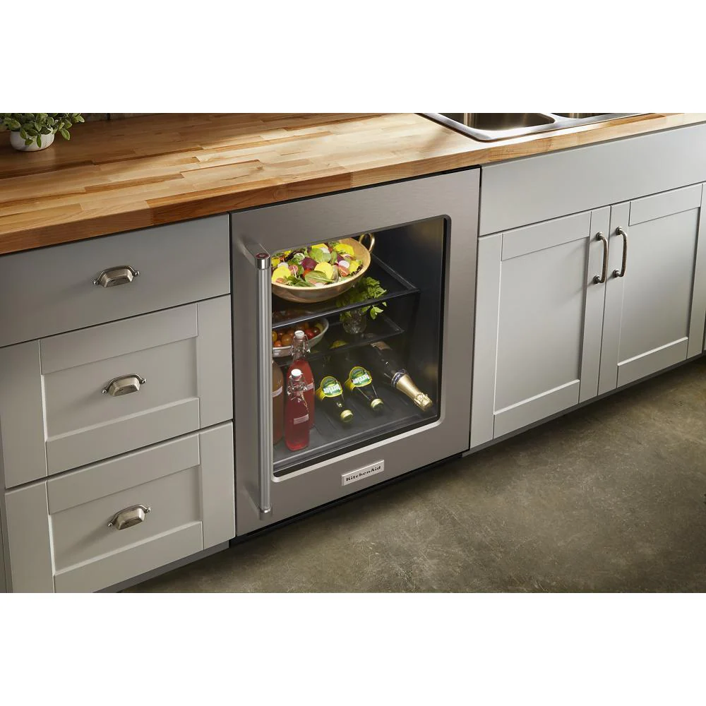 Kitchenaid KURR214KSB 24" Undercounter Refrigerator with Glass Door - Image 8