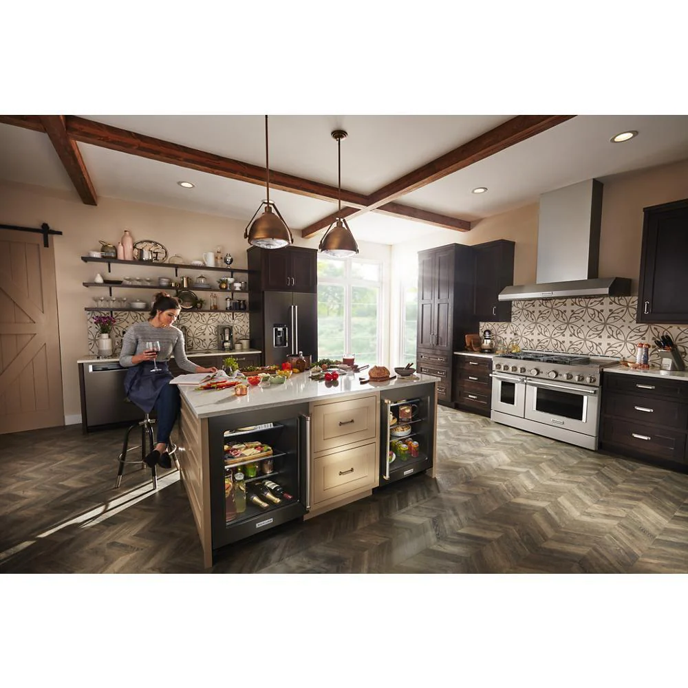 Kitchenaid KURR314KBS 24" Undercounter Refrigerator with Glass Door and Shelves with Metallic Accents and PrintShield™ Finish - Image 19